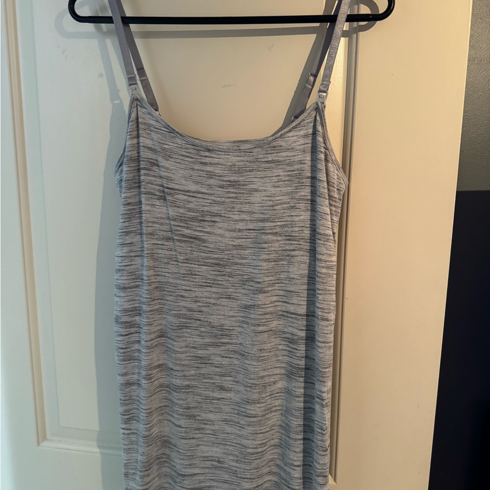 Motherhood Maternity Heather Gray Camisole Nursing Top - size M